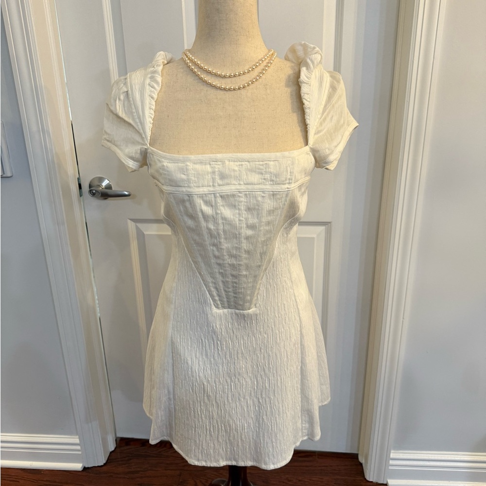 Cult Gaia White Nasrina Mini Dress